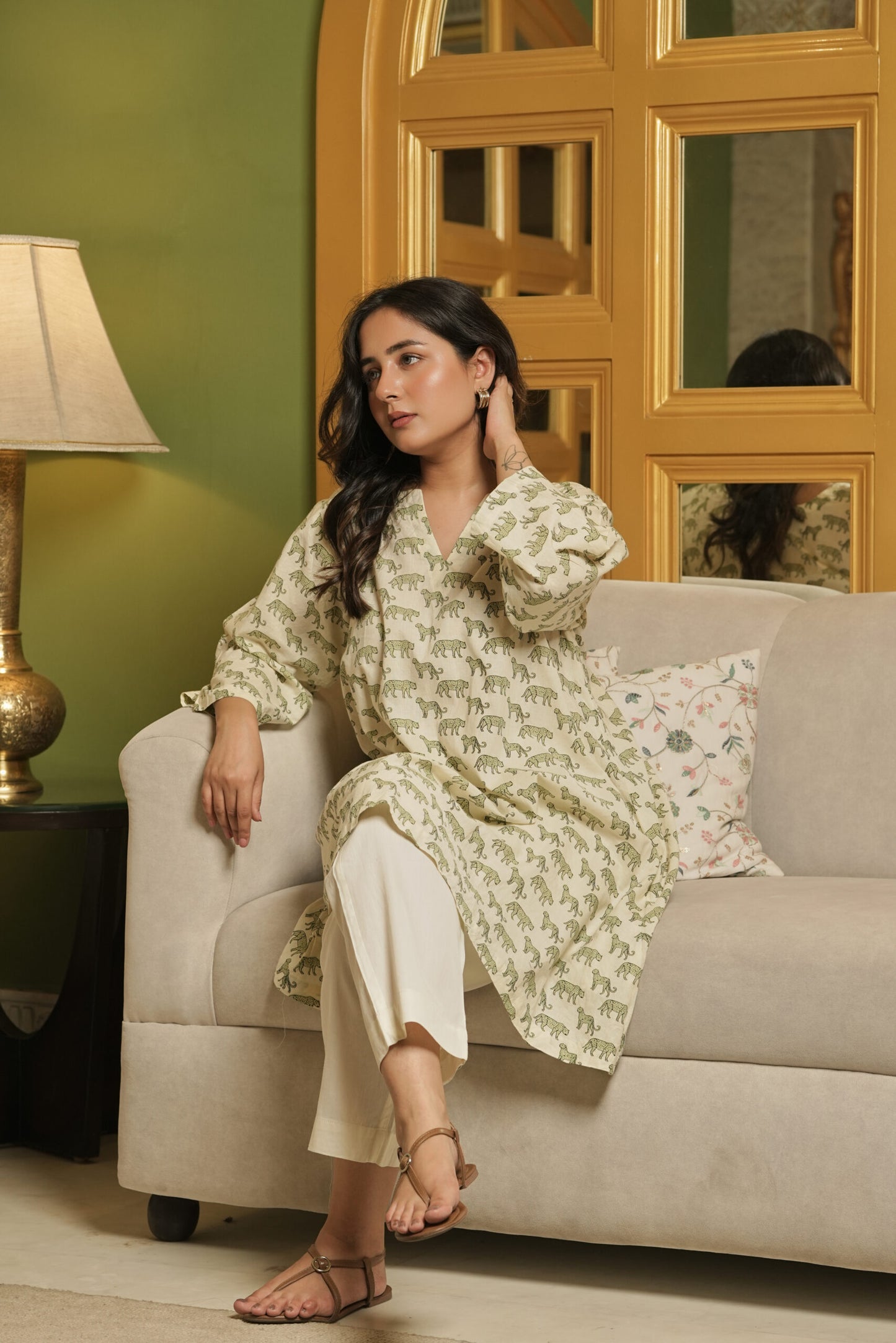 Animal Print Kurta