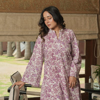 Lavender Bloom Kurta Pant Set ( Set of 2)