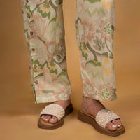 Light green Balloon sleeves coord set