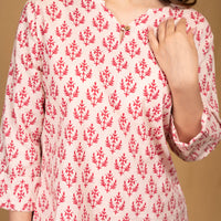 White printed lounge wear set