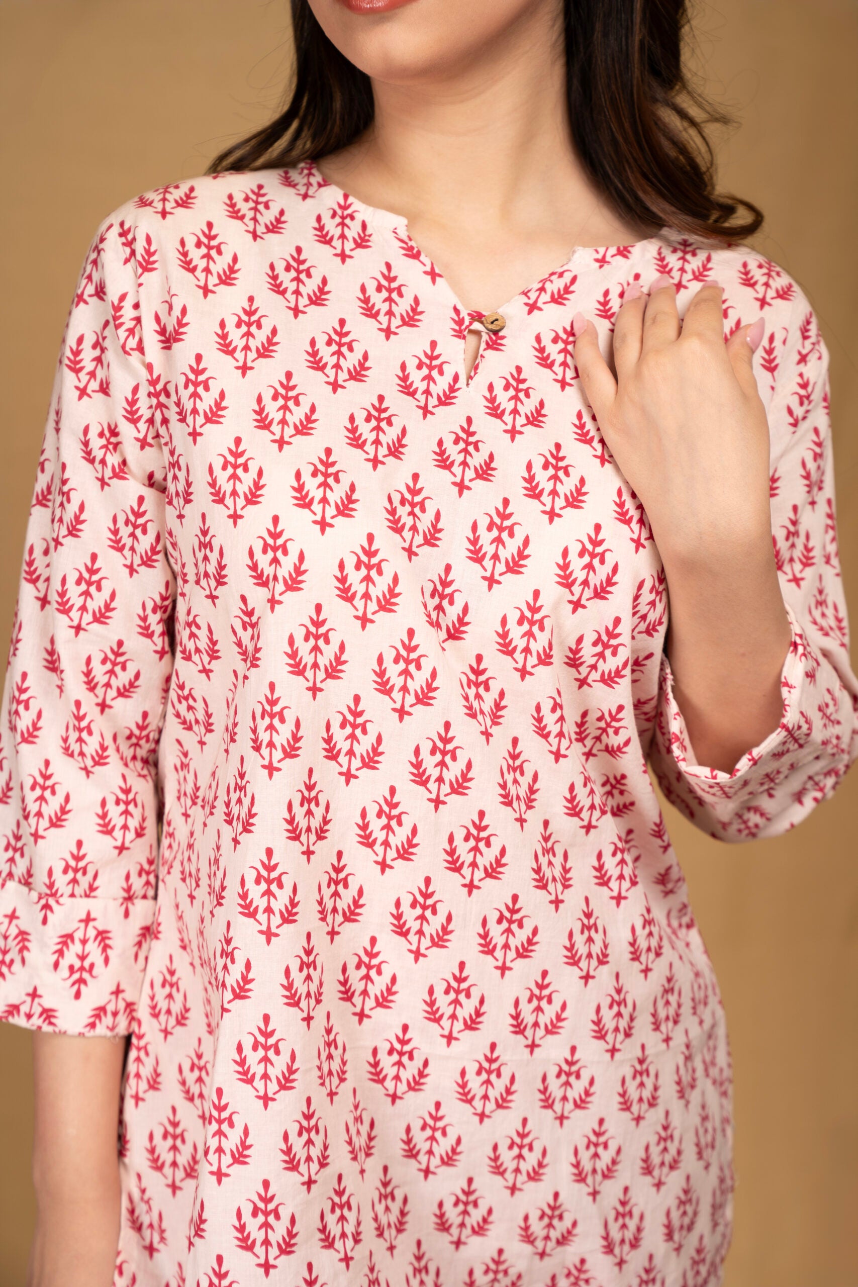 White printed lounge wear set